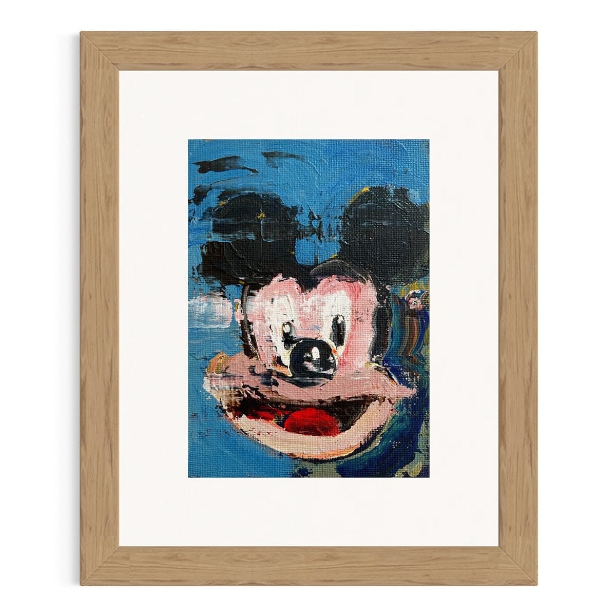 "Mickey" Small Acrylic Painting on Canvas Board